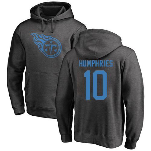 Tennessee Titans Men Ash Adam Humphries One Color NFL Football #10 Pullover Hoodie Sweatshirts